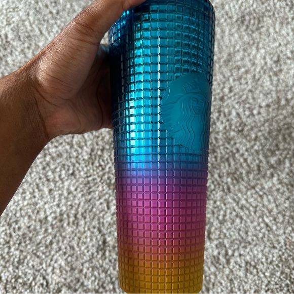 Starbucks x Tim Singleton Gradient Grid 2023 Pride Tumbler - Picture 2 of 4